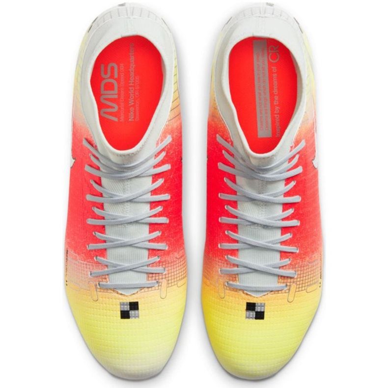 Nike Mercurial Superfly 8 Academy Mds FG / MG M CV0948 108 chaussures de football rouge orange 1