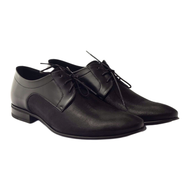 Chaussures noires Pilpol 1654 pour hommes 4