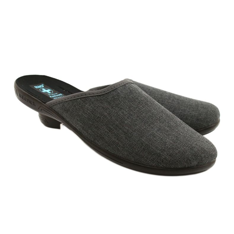 Chaussons gris pour hommes Adanex 24623 3