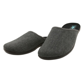 Chaussons gris pour hommes Adanex 24623 1