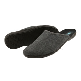Chaussons gris pour hommes Adanex 24623 2
