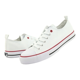 American Club Sneakers homme American LH54 nouées blanches 5