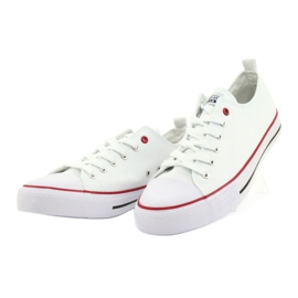 American Club Sneakers homme American LH54 nouées blanches 4