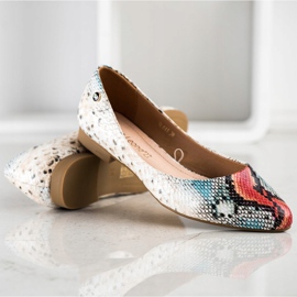 Ballerines Sergio Leone à imprimé serpent multicolore 4