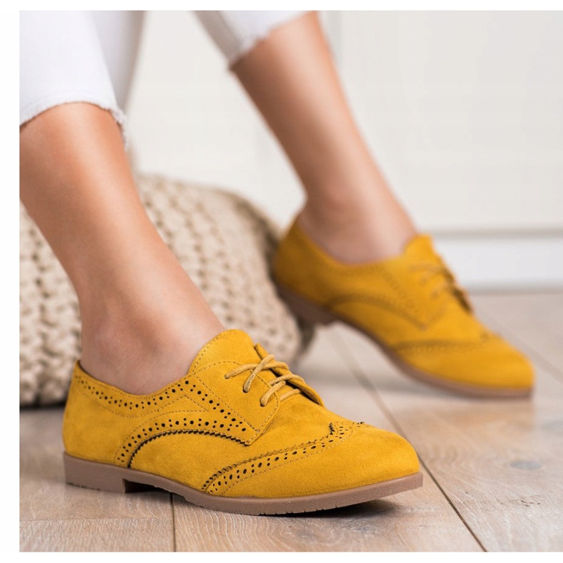SHELOVET Chaussures ajourées pour le printemps jaune 2