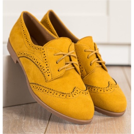 SHELOVET Chaussures ajourées pour le printemps jaune 3