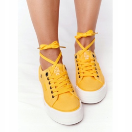 Baskets Femme Big Star HH274055 Jaune 5