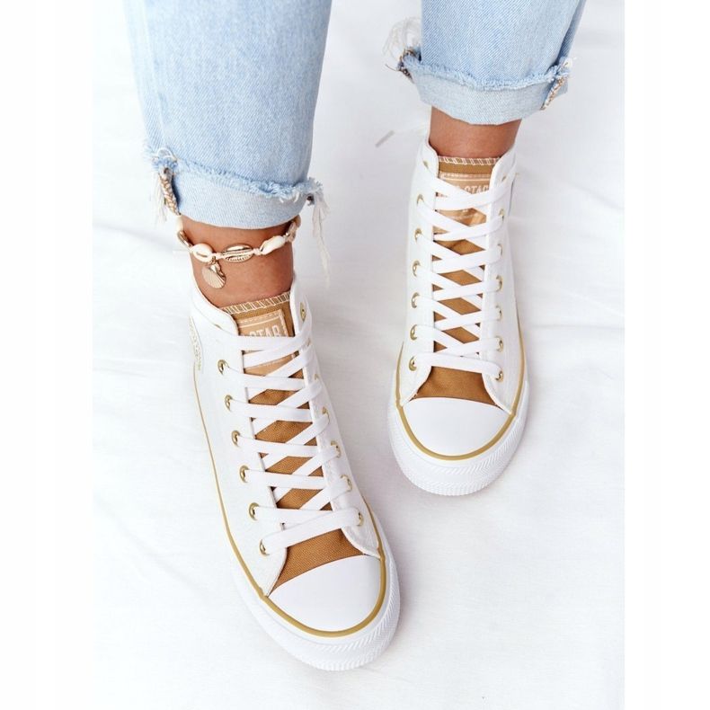 Baskets Hautes Femme Big Star HH274450 Blanc beige blanche 1