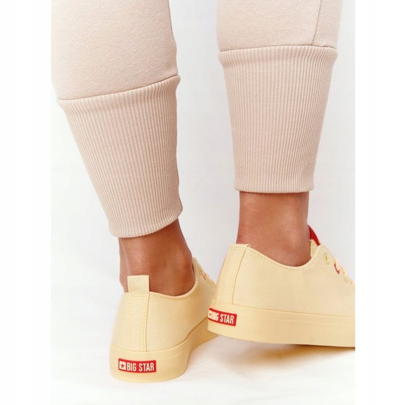 Baskets Femme Big Star HH274680 Jaune 1