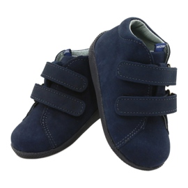 Mazurek Garçons en cuir boyal avec grenade 264 bleu 3