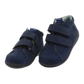 Mazurek Garçons en cuir boyal avec grenade 264 bleu 1