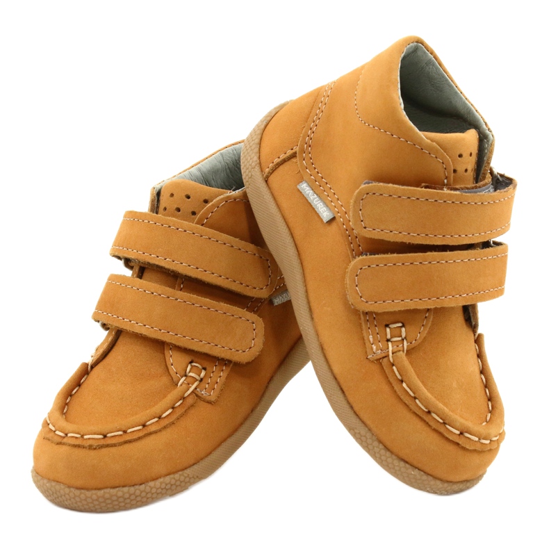 Mazurek Mocassins Mazurka Avec Velcro Camel 127 jaune 3