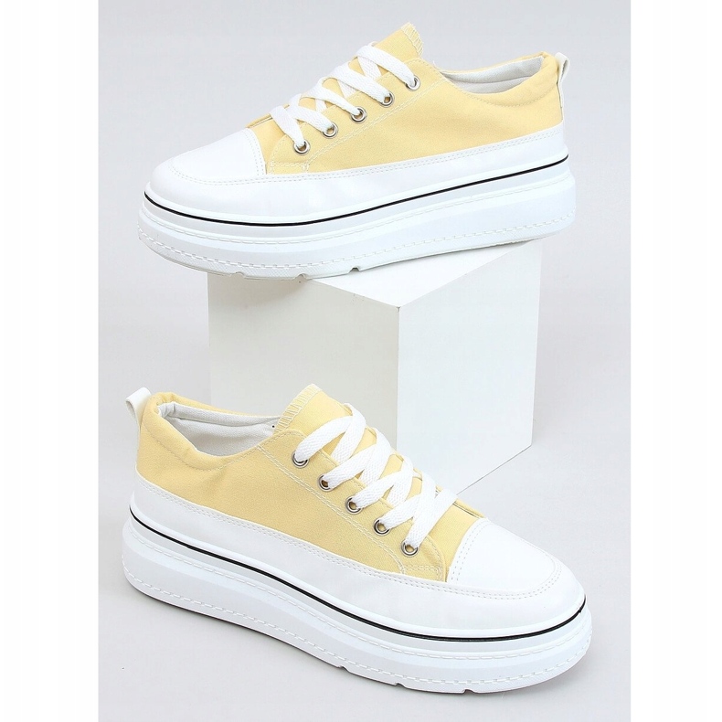 Jaune BL228P Baskets à semelle haute jaune 1