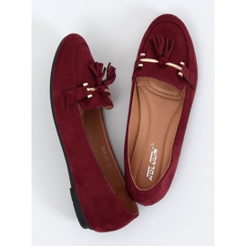 Mocassins femme bordeaux 9988-159 Wine rouge 1