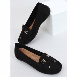 Noir Mocassins femme à plateforme noir H9228 Negro 1