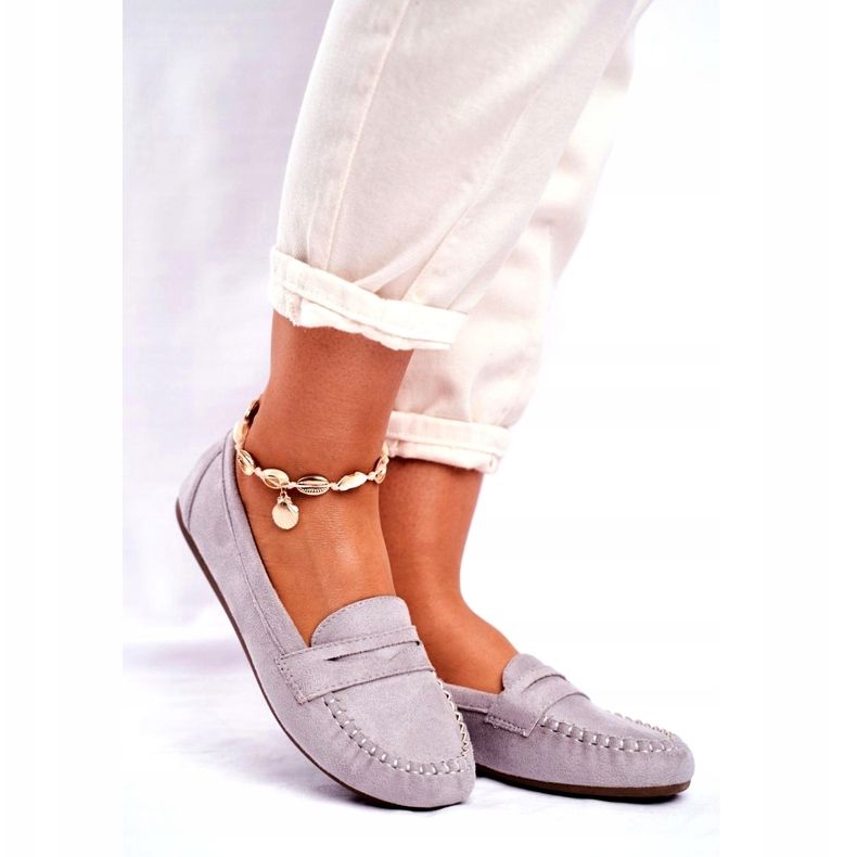 SEA Mocassins Femme Gris Panay 1