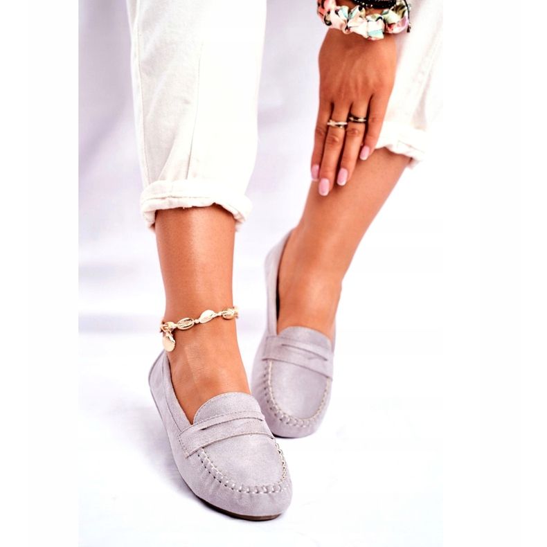 SEA Mocassins Femme Gris Panay 3