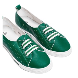 Baskets en éco-cuir vert Isabela 2