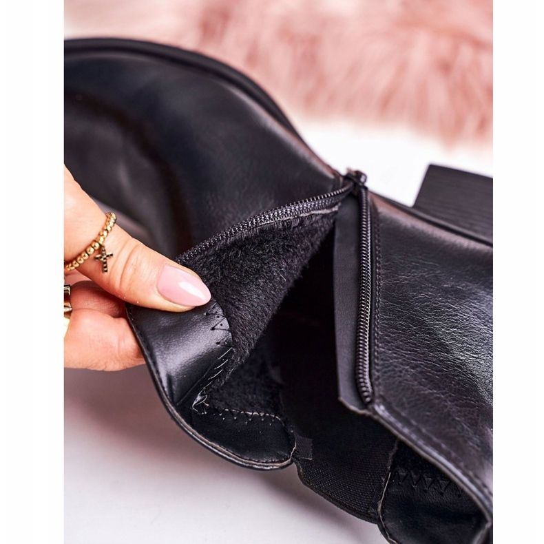 J. Star Bottes Chaudes Femme Jodhpur boots On Heel Black Forevermore le noir 4 J. Star Bottes Chaudes Femme Jodhpur boots On Heel Black Forevermore le noir 4