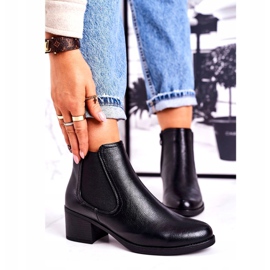 J. Star Bottes Chaudes Femme Jodhpur boots On Heel Black Forevermore noir 1