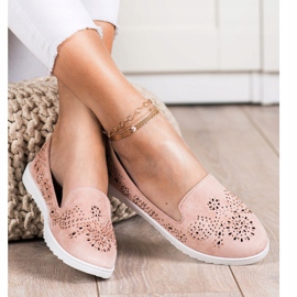 Renda Seigneurs en daim avec cristaux rose 4
