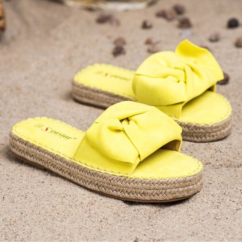 Seastar Espadrilles en daim jaune 1