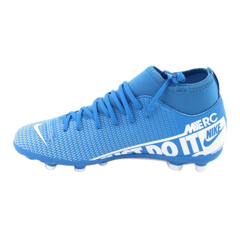 Chaussures de football Nike Mercurial Superfly 7 Club FG / MG Jr AT8150-414 bleu 1