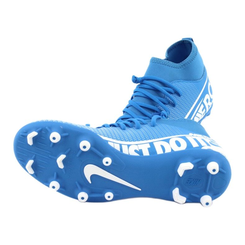Chaussures de football Nike Mercurial Superfly 7 Club FG / MG Jr AT8150-414 bleu 4