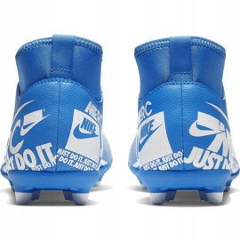 Chaussures de football Nike Mercurial Superfly 7 Club FG / MG Jr AT8150-414 bleu 6