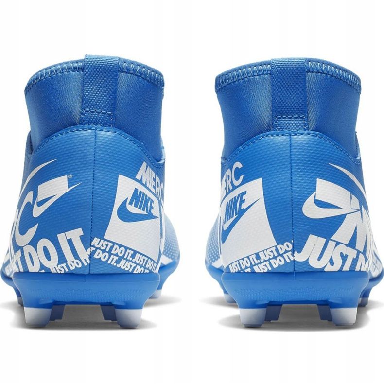 Chaussures de football Nike Mercurial Superfly 7 Club FG / MG Jr AT8150-414 bleu 6