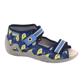 Chaussures enfant Befado jaune 350P020 bleu 4