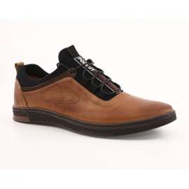 Polbut Chaussures casual en cuir rouge K24 jaune 7