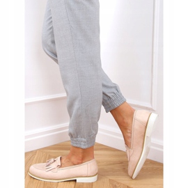 Mocassins femme beige AB687 Nude 2