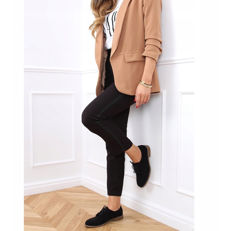 Mocassins à lacets noirs G325 Noir le noir 2