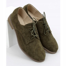 Mocassins à lacets verts G325 Vert 3