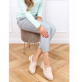 Mocassins femme beige AB689 Nude 1