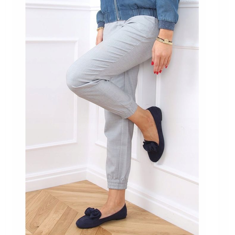 Mocassins bleu marine pour femme 9086 Bleu 2