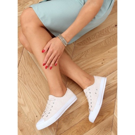 Baskets femme beiges et roses C949 Nude Color 2 Baskets femme beiges et roses C949 Nude Color 2