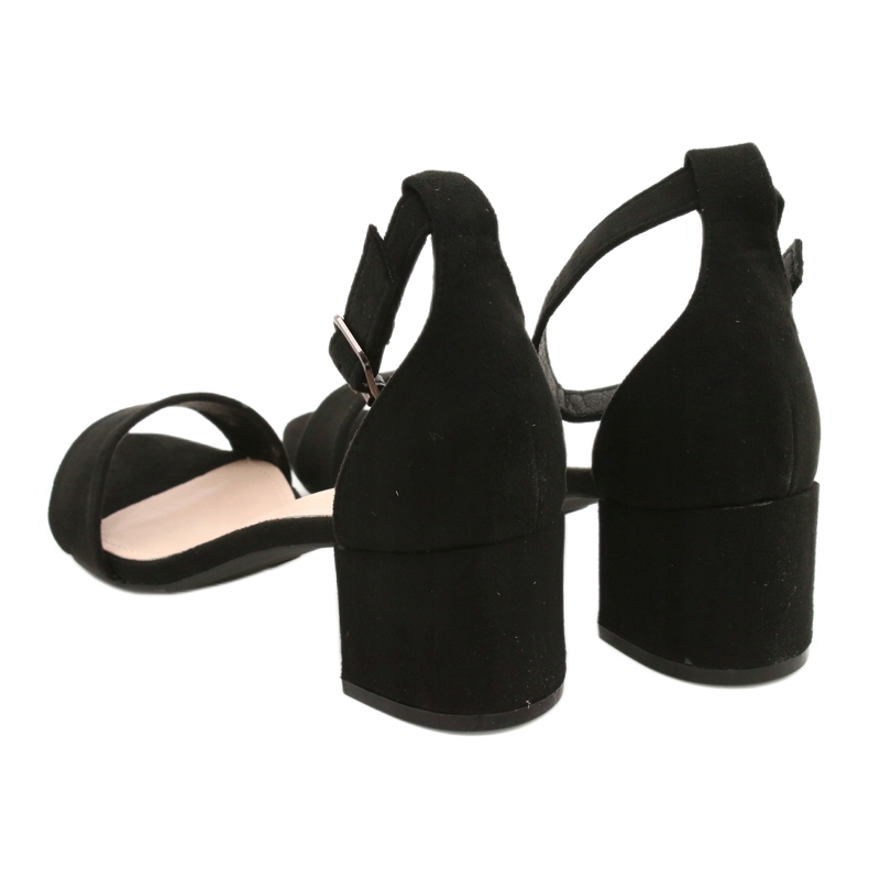 Evento Sandales classiques à talons hauts noires 20SD98-1618 le noir 4