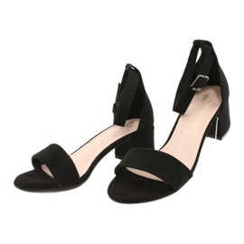 Evento Sandales classiques à talons hauts noires 20SD98-1618 le noir 1