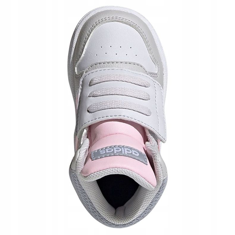 Chaussures Adidas Hoops Mid 2.0 I Jr FY9290 rose gris 2