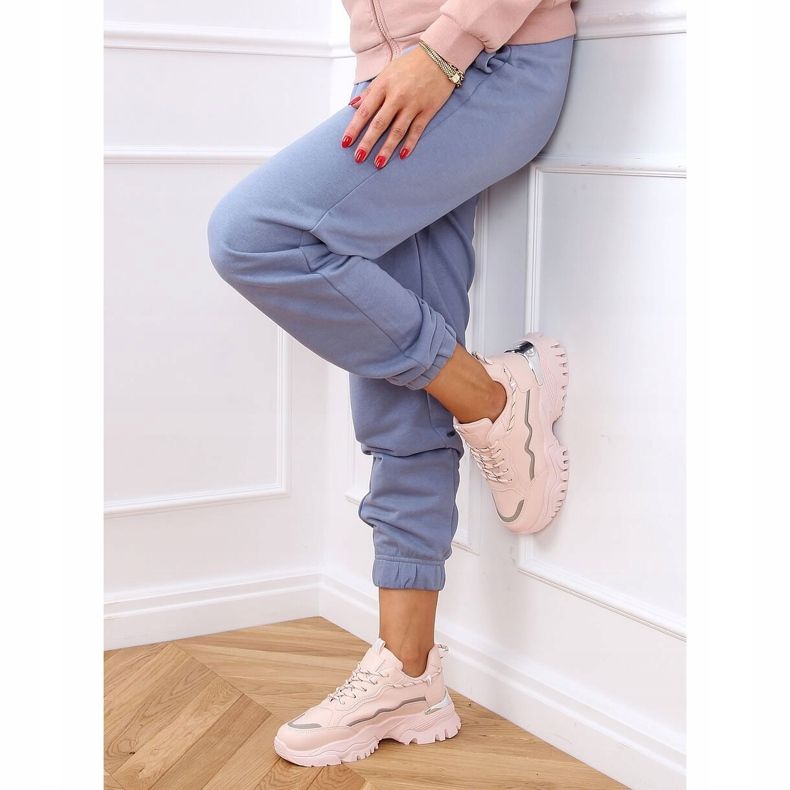 Rose 9933 Chaussures de sport roses 1