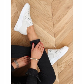 Baskets à enfiler sur le compensé beige HY-251 Beige 1