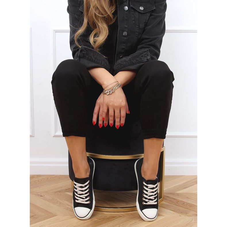 Baskets femme noires 3176 Noir 2
