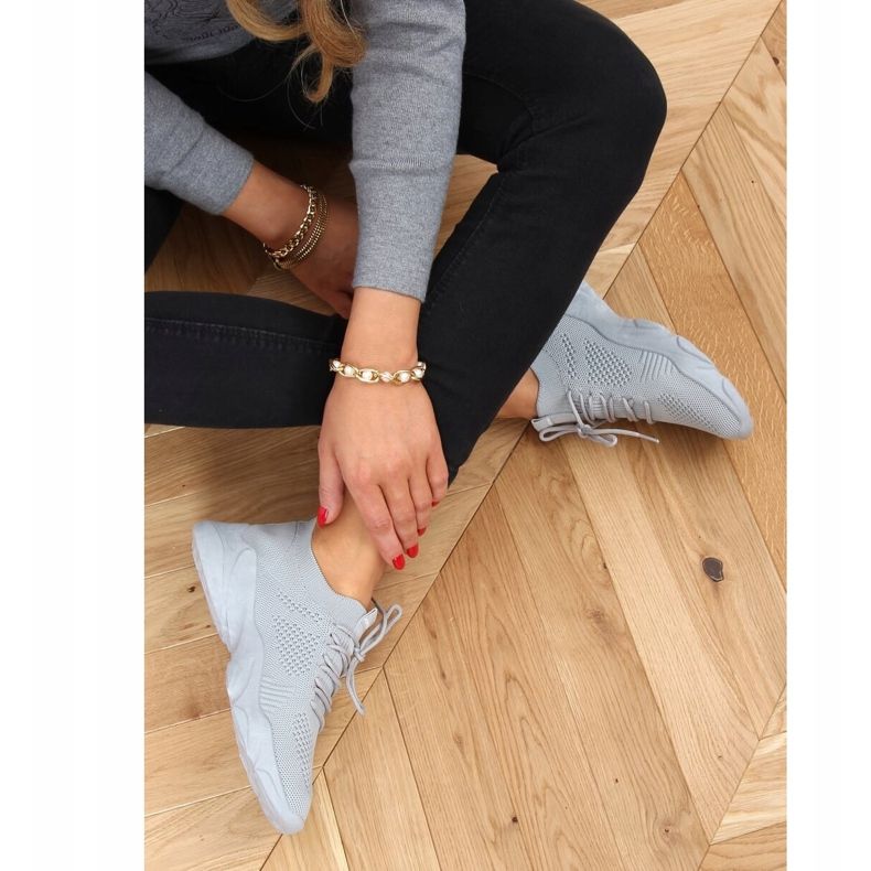 Gris FF-10 Chaussettes grises chaussures de sport 1 Gris FF-10 Chaussettes grises chaussures de sport 1