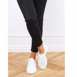 Blanc FF-10 Chaussettes blanches chaussures de sport 1