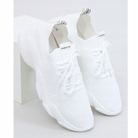Blanc FF-10 Chaussettes blanches chaussures de sport 2