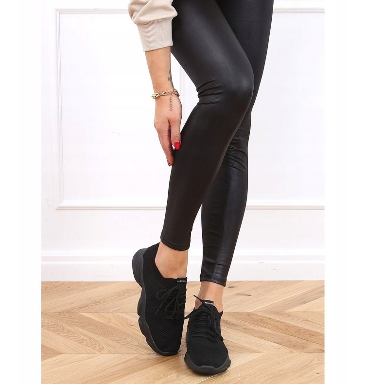 Noir FF-10 Chaussettes noires chaussures de sport 2