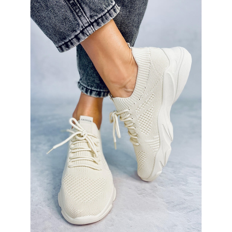 FF-10 Chaussures de sport chaussette beige beige 2 FF-10 Chaussures de sport chaussette beige beige 2