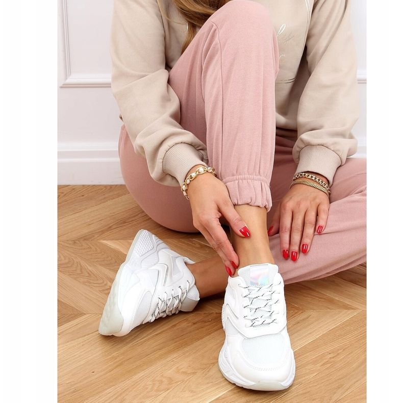 Blanc GB-003 Chaussures de sport blanches 2